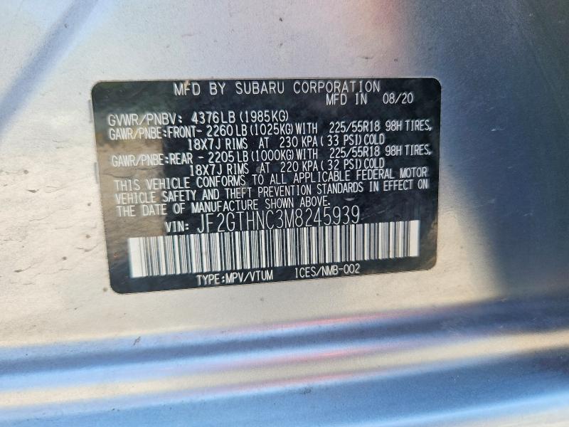 Продажа на аукционе авто 2021 Subaru Crosstrek, vin: JF2GTHNC3M8245939, номер лота: 64295836