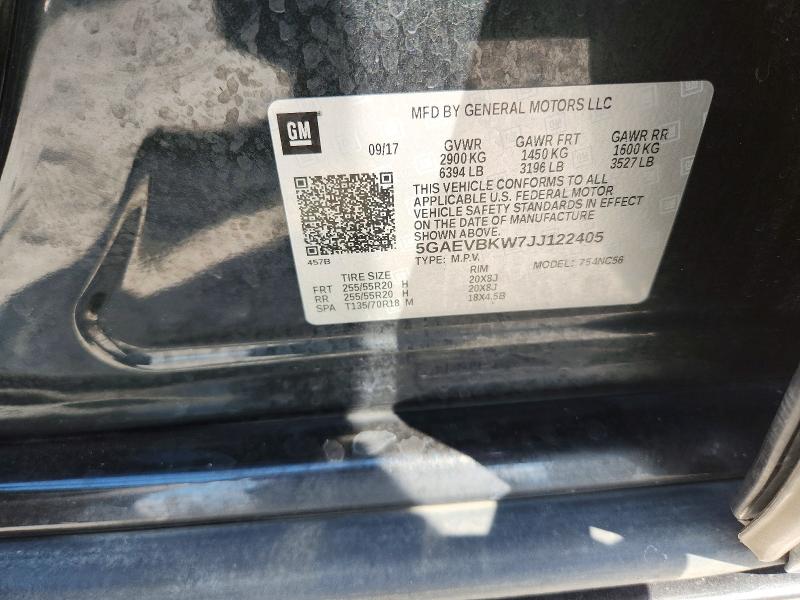 Aukcja sprzedaży 2018 Buick Enclave, vin: 5GAEVBKW7JJ122405, numer aukcji: 63645726