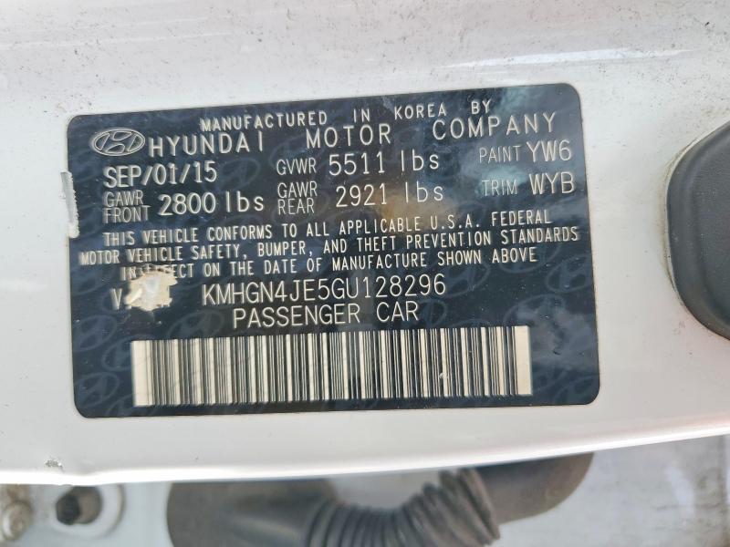 Продажа на аукционе авто 2016 Hyundai Genesis, vin: KMHGN4JE5GU128296, номер лота: 64929526