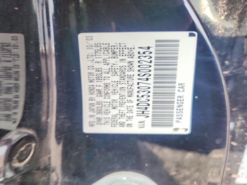 Продажа на аукционе авто 2004 Acura Rsx, vin: JH4DC53074S002354, номер лота: 66359506