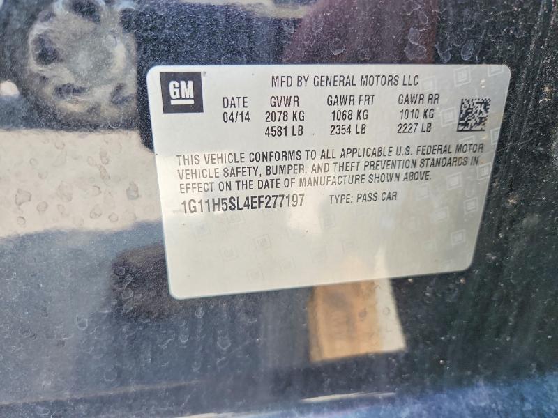 Aukcja sprzedaży 2014 Chevrolet Malibu, vin: 1G11H5SL4EF277197, numer aukcji: 64927306