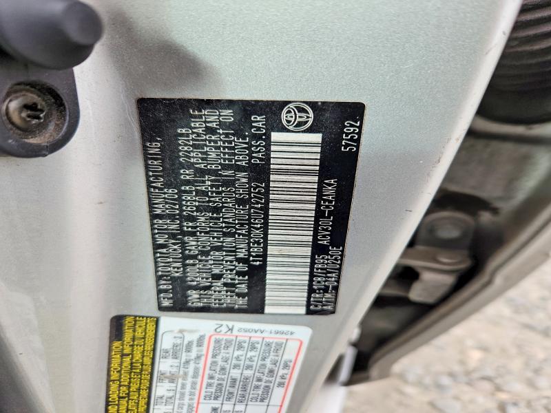 64804366 :رقم المزاد ، 4T1BE30K46U742752 vin ، 2006 Toyota Camry مزاد بيع