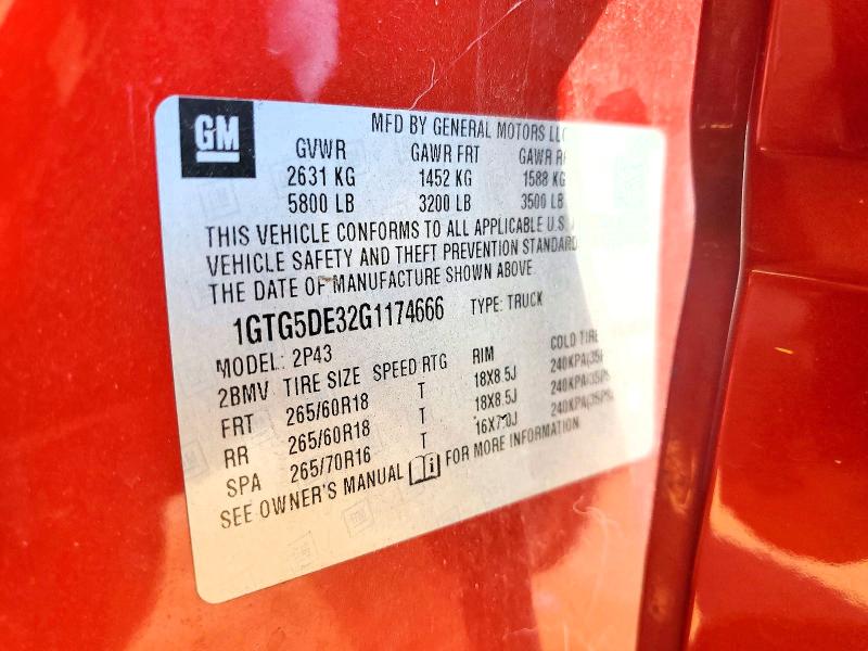 Продажа на аукционе авто 2016 Gmc Canyon, vin: 1GTG5DE32G1174666, номер лота: 64754286