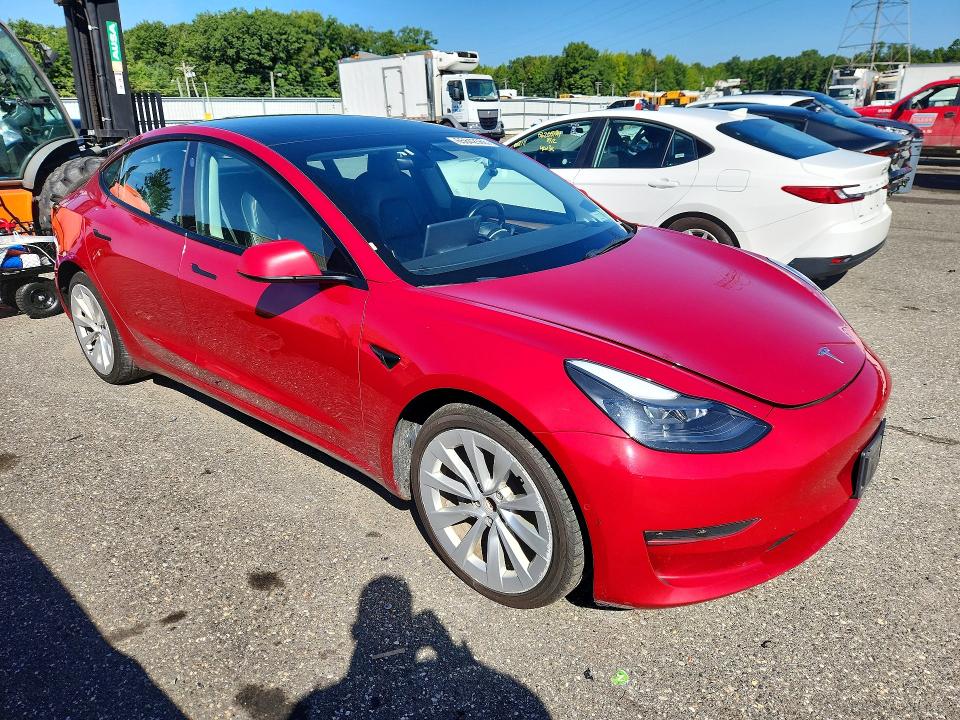 Продажа на аукционе авто 2022 Tesla Model 3, vin: 5YJ3E1EA4NF185359, номер лота: 65842566
