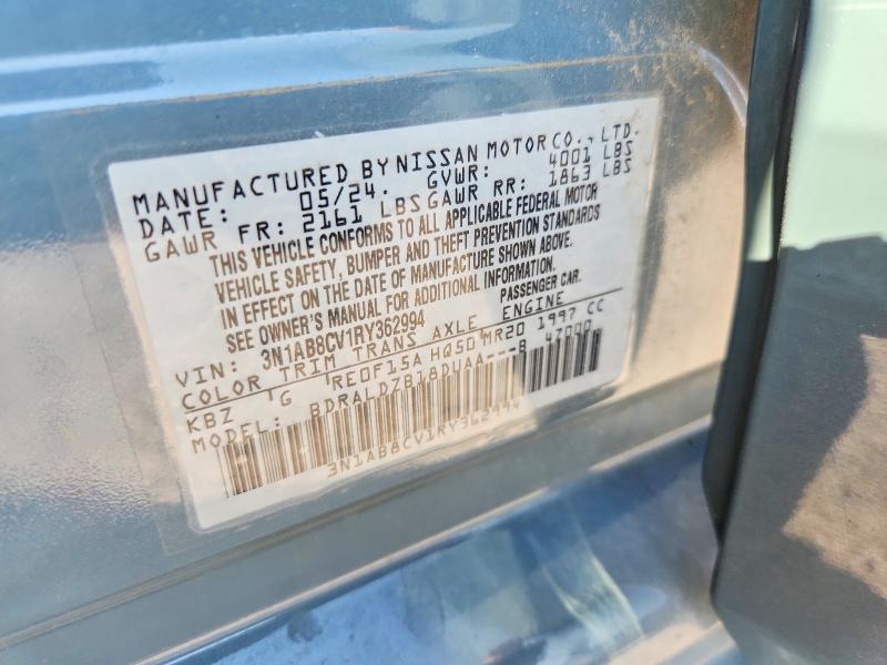 66107576 :رقم المزاد ، 3N1AB8CV1RY362994 vin ، 2024 Nissan Sentra مزاد بيع