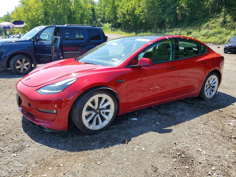 64383046 :رقم المزاد ، 5YJ3E1EAXPF483935 vin ، 2023 Tesla Model 3 مزاد بيع