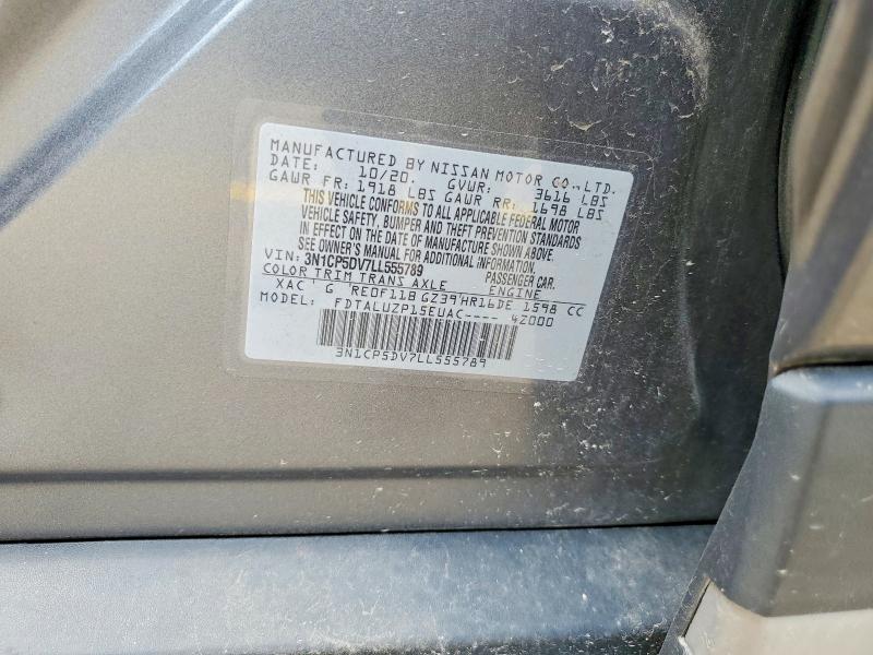 Aukcja sprzedaży 2020 Nissan Kicks, vin: 3N1CP5DV7LL555789, numer aukcji: 65665446