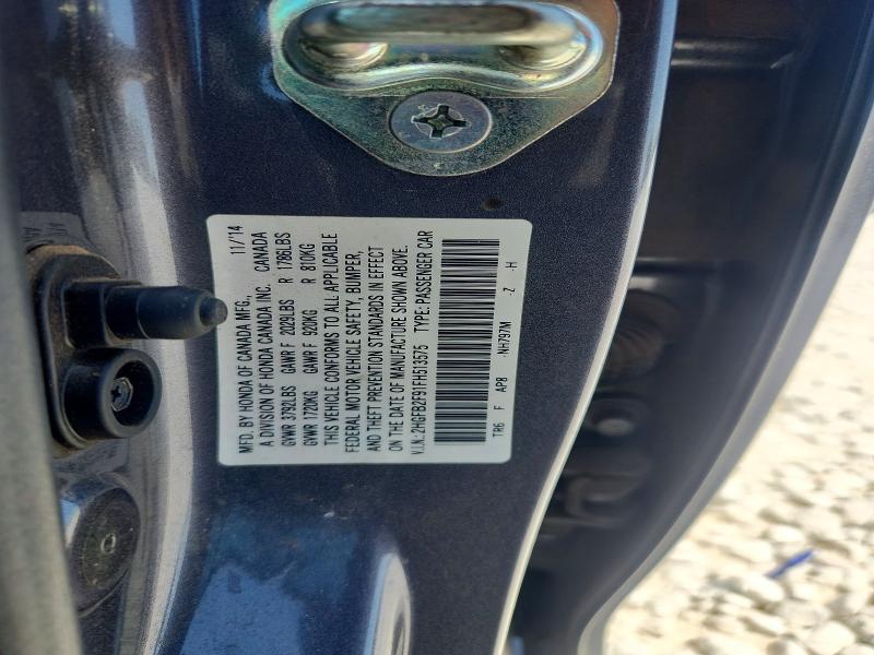 Продажа на аукционе авто 2015 Honda Civic, vin: 2HGFB2F91FH513575, номер лота: 66335456