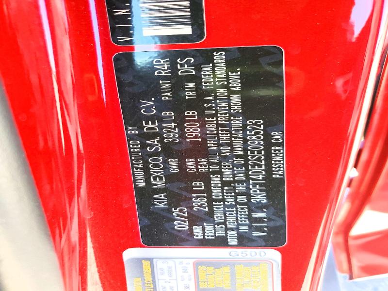 Aukcja sprzedaży 2025 Kia K4, vin: 3KPFT4DE2SE098523, numer aukcji: 66230346