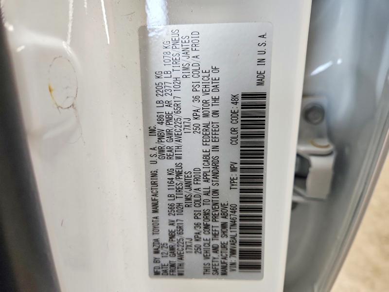 64600766 :رقم المزاد ، 7MMVABAL1TN467460 vin ، 2026 Mazda Cx-50 مزاد بيع