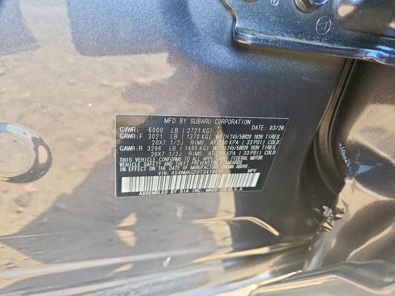 Продажа на аукционе авто 2026 Subaru Ascent, vin: 4S4WMAGD0T3418652, номер лота: 66019366