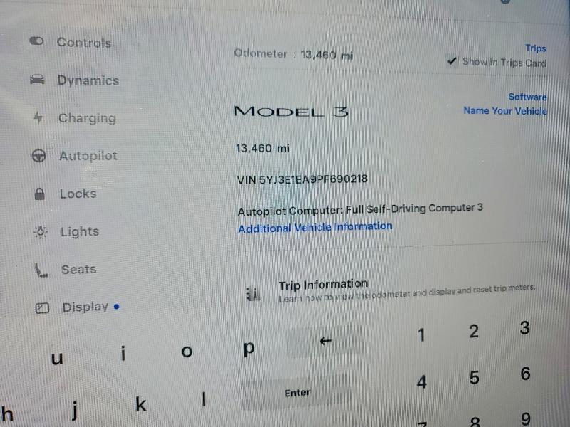 Продажа на аукционе авто 2023 Tesla Model 3, vin: 5YJ3E1EA9PF690218, номер лота: 64140426