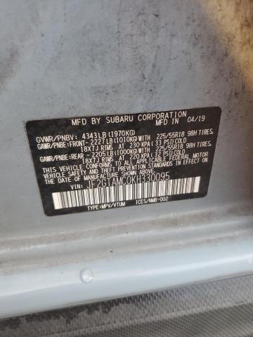 Продажа на аукционе авто 2019 Subaru Crosstrek, vin: JF2GTAMC0KH330095, номер лота: 63009936