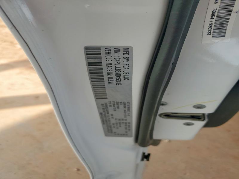 61453066 :رقم المزاد ، 1C4PJLLB3MD155859 vin ، 2021 Jeep Cherokee مزاد بيع