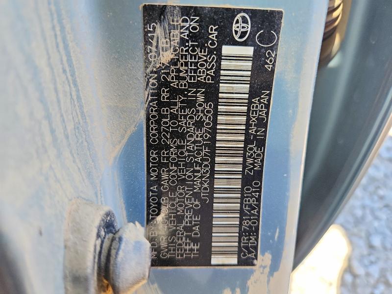 Продаж на аукціоні авто 2015 Toyota Prius, vin: JTDKN3DU7F1970505, номер лоту: 66443696