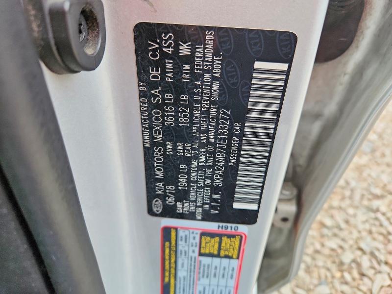 Aukcja sprzedaży 2018 Kia Rio, vin: 3KPA24AB7JE133272, numer aukcji: 66057986