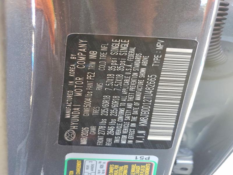 Продаж на аукціоні авто 2026 Hyundai Tucson, vin: KM8JBDD12TU482665, номер лоту: 65893046