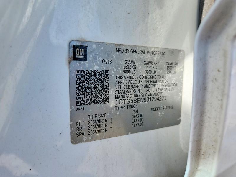 Продаж на аукціоні авто 2018 Gmc Canyon, vin: 1GTG5BEN9J1294221, номер лоту: 59972136
