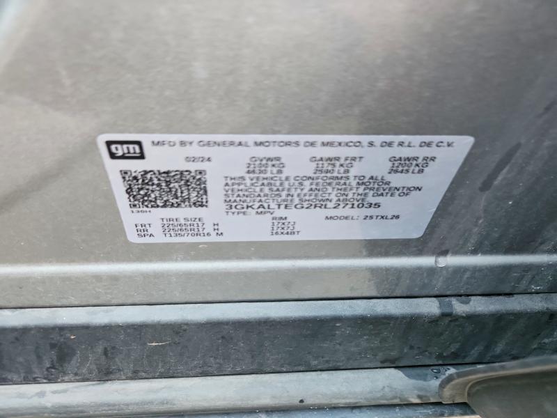 2024 Gmc Terrain მანქანა იყიდება აუქციონზე, vin: 3GKALTEG2RL271035, აუქციონის ნომერი: 65333766