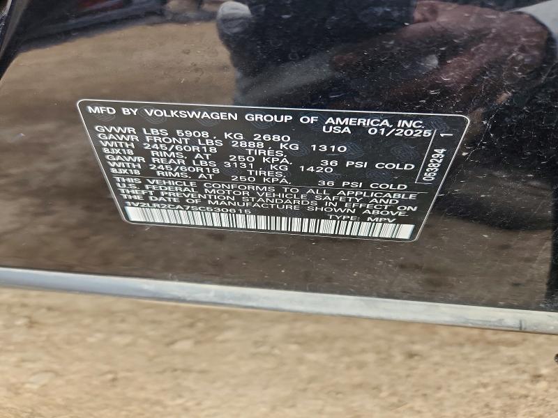 2025 Volkswagen Atlas მანქანა იყიდება აუქციონზე, vin: 1V2LR2CA7SC530615, აუქციონის ნომერი: 62892936