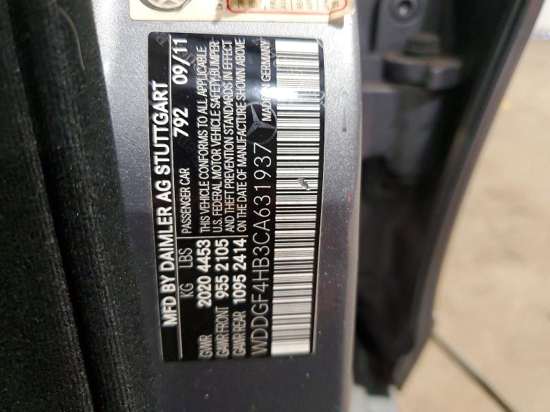 64967466 :رقم المزاد ، WDDGF4HB3CA631937 vin ، 2012 Mercedes-benz C مزاد بيع