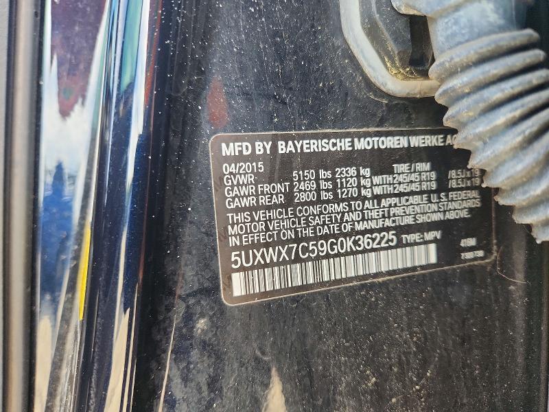 Aukcja sprzedaży 2016 Bmw X3, vin: 5UXWX7C59G0K36225, numer aukcji: 65647026