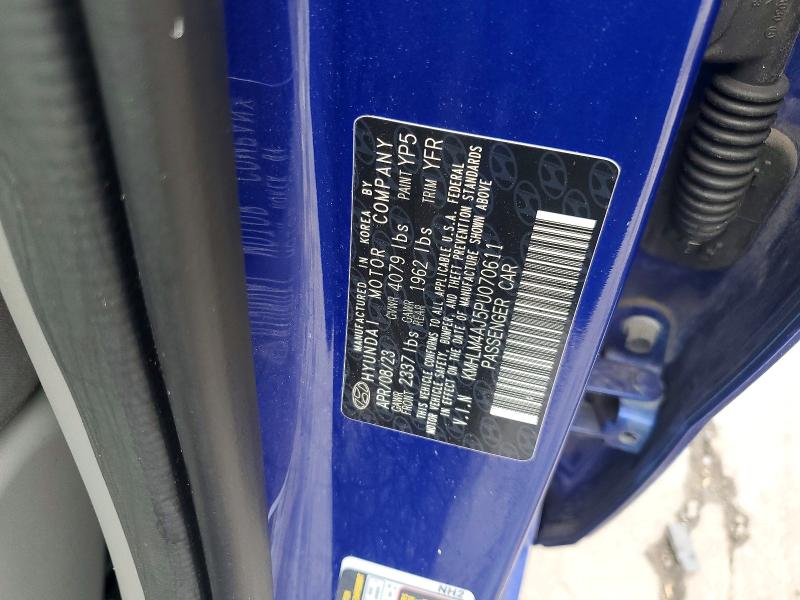 Aukcja sprzedaży 2023 Hyundai Elantra, vin: KMHLM4AJ5PU070611, numer aukcji: 63209606