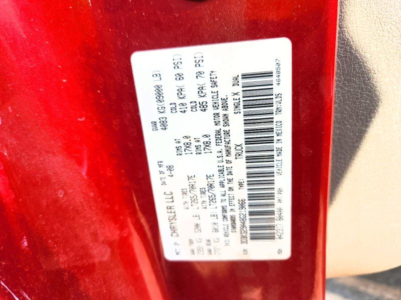 2008 Dodge Ram 2500 მანქანა იყიდება აუქციონზე, vin: 3D3KS29A48G219066, აუქციონის ნომერი: 64656716