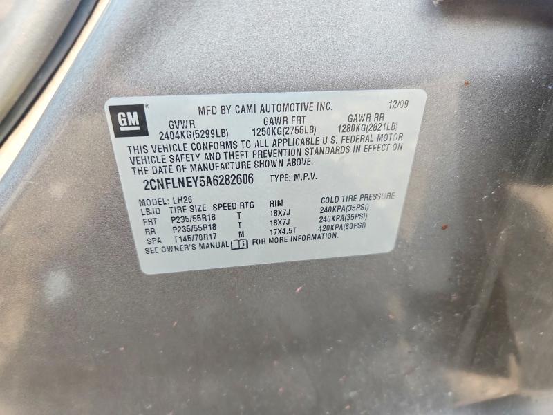 Продаж на аукціоні авто 2010 Chevrolet Equinox, vin: 2CNFLNEY5A6282606, номер лоту: 64263216
