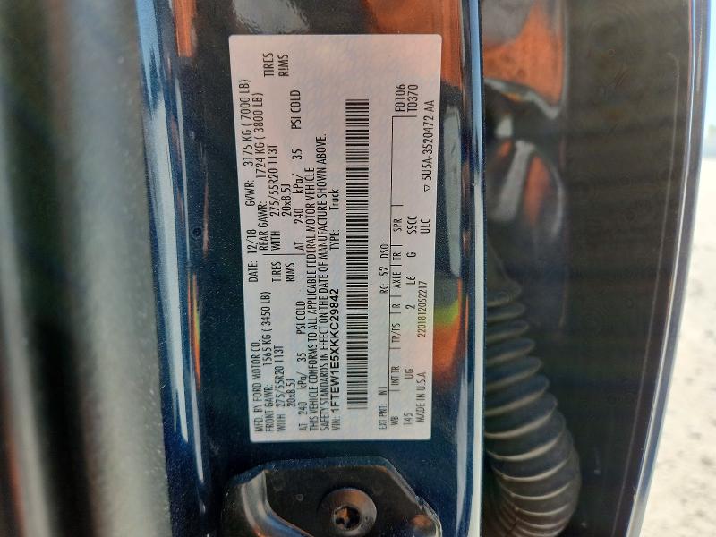 Продажа на аукционе авто 2019 Ford F150, vin: 1FTEW1E5XKKC29842, номер лота: 63492276