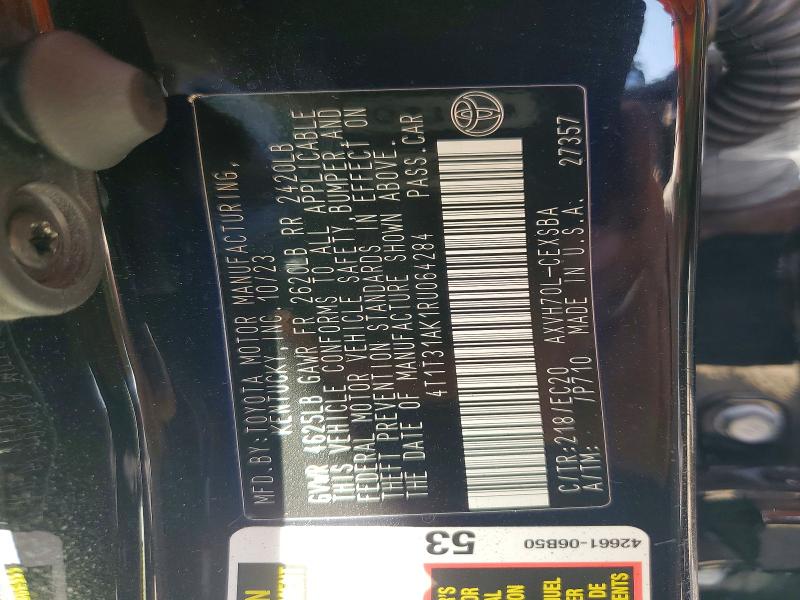 Продажа на аукционе авто 2024 Toyota Camry Hybrid, vin: 4T1T31AK1RU064284, номер лота: 66258576