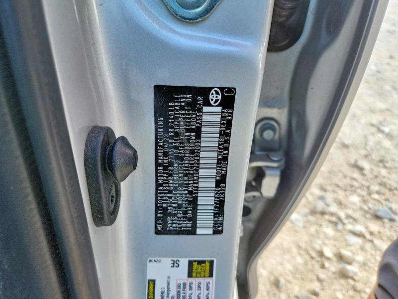 Продаж на аукціоні авто 2023 Toyota Corolla, vin: 5YFB4MDE7PP032003, номер лоту: 65014416