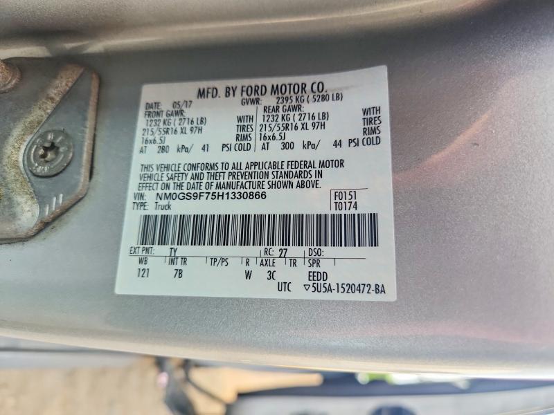 Aukcja sprzedaży 2017 Ford Transit Connect, vin: NM0GS9F75H1330866, numer aukcji: 64608276