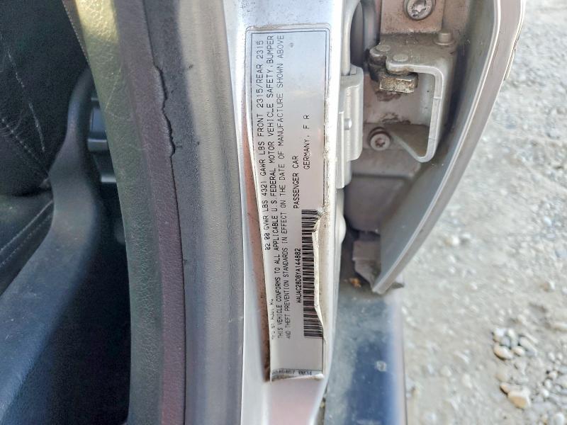 Aukcja sprzedaży 2000 Audi A4, vin: WAUAC28D8YA144882, numer aukcji: 65492536