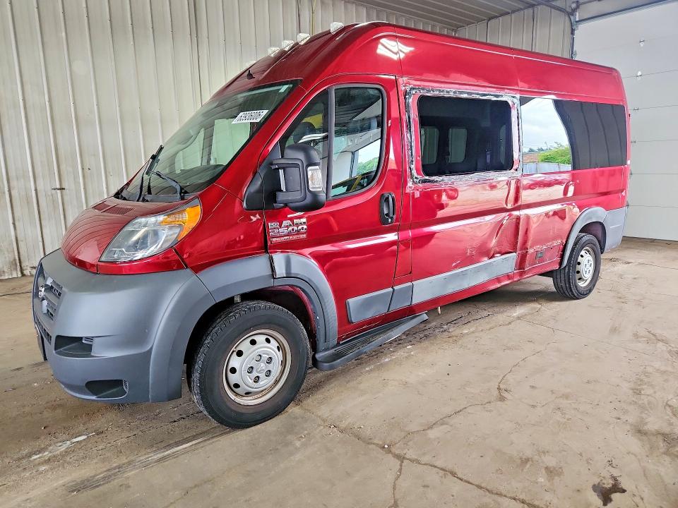 63936006 :رقم المزاد ، 3C7WRVPG4JE129922 vin ، 2018 Ram Promaster 2500 مزاد بيع