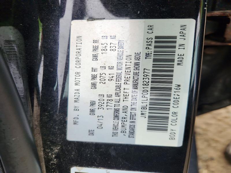 65382216 :رقم المزاد ، JM1BL1LP0D1823977 vin ، 2013 Mazda 3 مزاد بيع