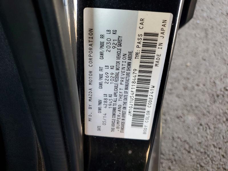 2015 Mazda 6 მანქანა იყიდება აუქციონზე, vin: JM1GJ1U54F1184479, აუქციონის ნომერი: 66049716