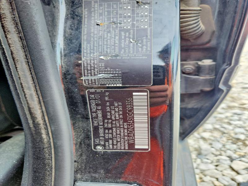 67140986 :رقم المزاد ، WBADN53431GC98356 vin ، 2001 Bmw 540 مزاد بيع
