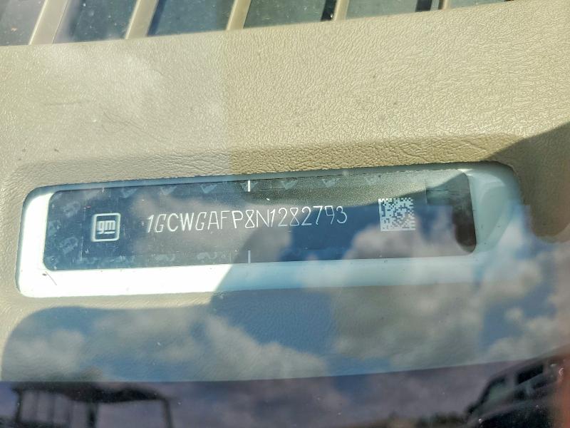 2022 Chevrolet Express G2500 მანქანა იყიდება აუქციონზე, vin: 1GCWGAFP8N1282793, აუქციონის ნომერი: 64273426