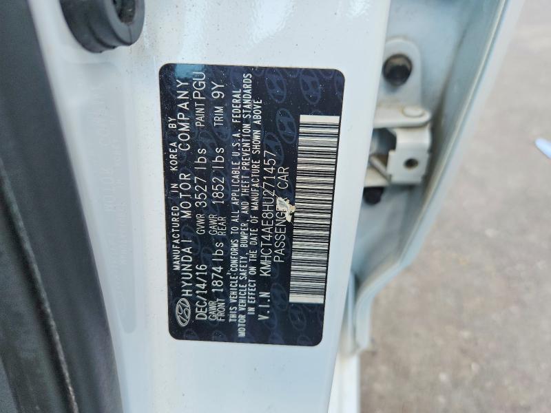 Продаж на аукціоні авто 2017 Hyundai Accent, vin: KMHCT4AE8HU271457, номер лоту: 65522076