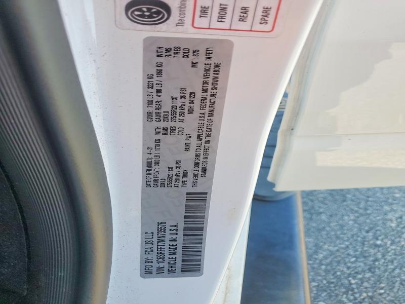 66794106 :رقم المزاد ، 1C6SRFFT7MN735576 vin ، 2021 Ram 1500 مزاد بيع