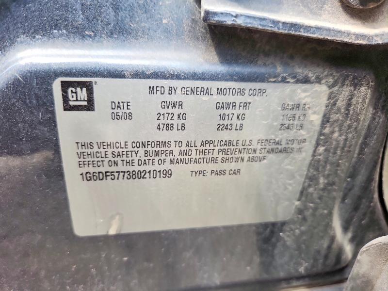 Продажа на аукционе авто 2008 Cadillac Cts, vin: 1G6DF577380210199, номер лота: 66974946