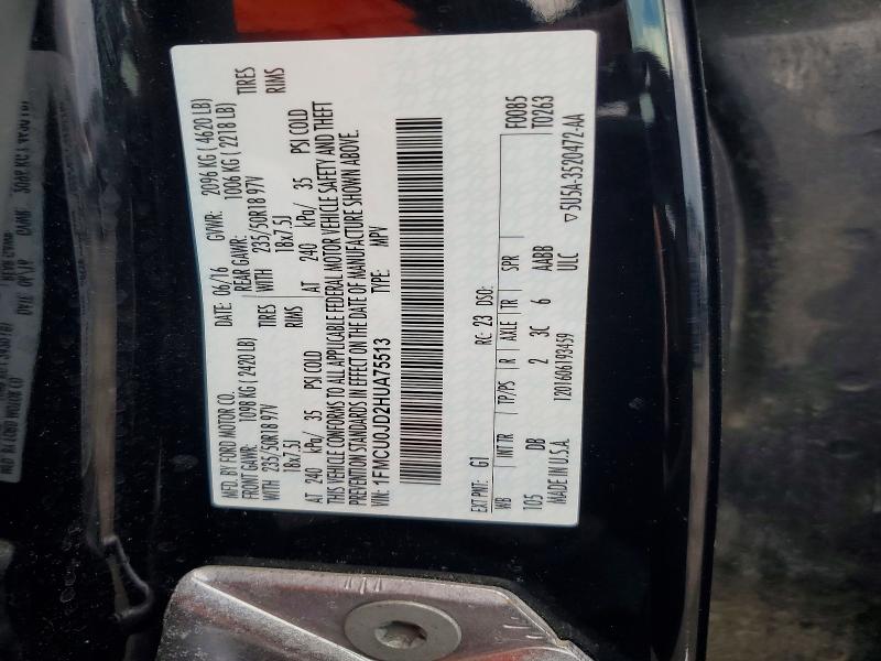 Aukcja sprzedaży 2017 Ford Escape, vin: 1FMCU0JD2HUA75513, numer aukcji: 64499676