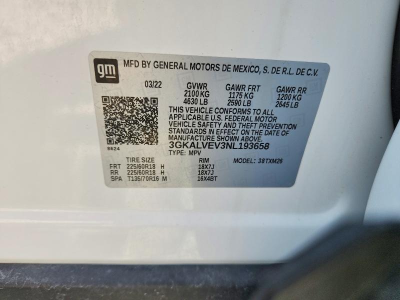 Продажа на аукционе авто 2022 Gmc Terrain, vin: 3GKALVEV3NL193658, номер лота: 65645526