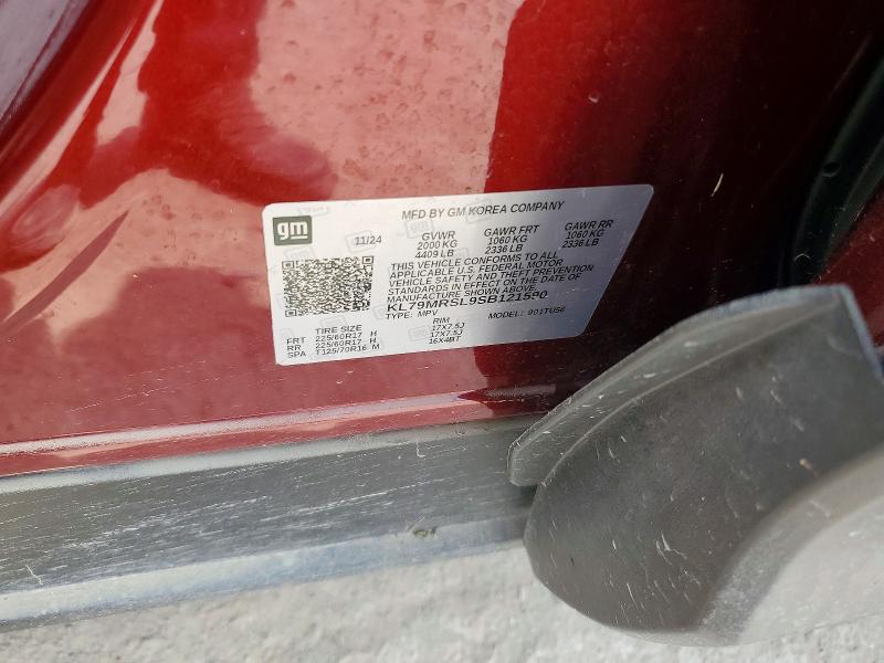 66627116 :رقم المزاد ، KL79MRSL9SB121590 vin ، 2025 Chevrolet Trailblazer مزاد بيع