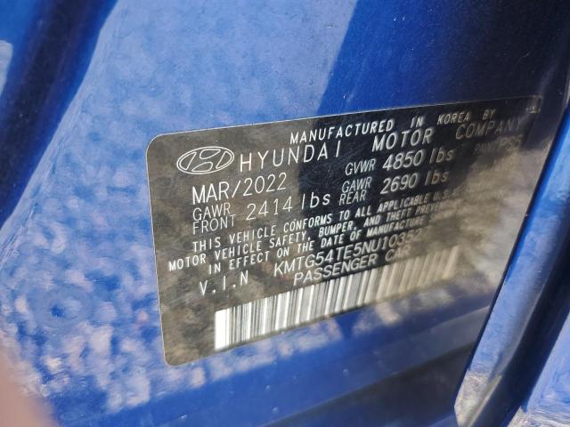 Auction sale of the 2022 Genesis G70, vin: KMTG54TE5NU103527, lot number: 66239576