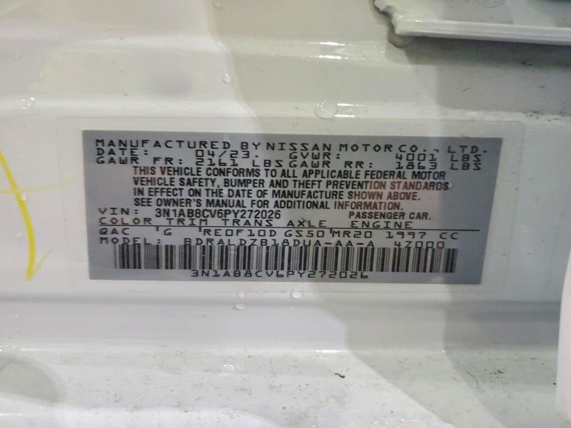 Продажа на аукционе авто 2023 Nissan Sentra, vin: 3N1AB8CV6PY272026, номер лота: 65719816
