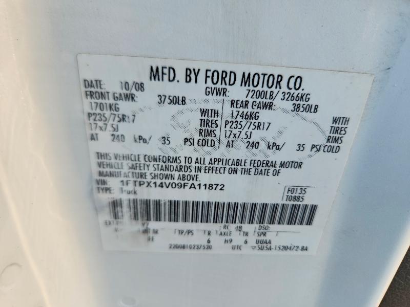 Aukcja sprzedaży 2009 Ford F150, vin: 1FTPX14V09FA11872, numer aukcji: 63492926