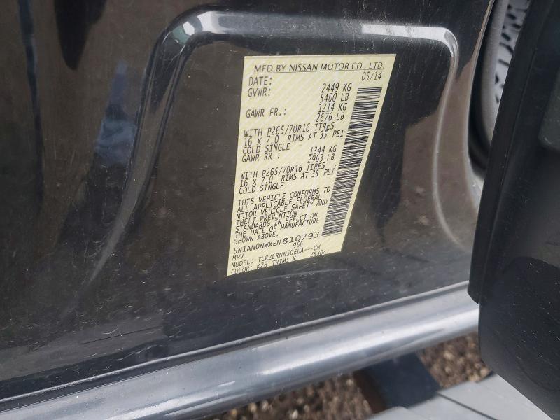 Aukcja sprzedaży 2014 Nissan Xterra, vin: 5N1AN0NWXEN810793, numer aukcji: 64042436