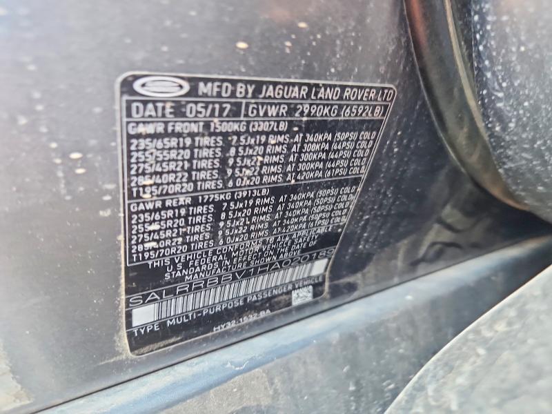 67172796 :رقم المزاد ، SALRRBBV1HA020189 vin ، 2017 Land Rover Discovery مزاد بيع